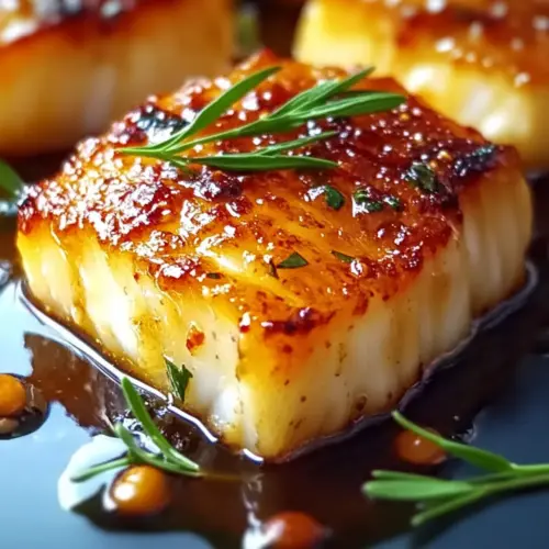Baked Honey Marinated Cod