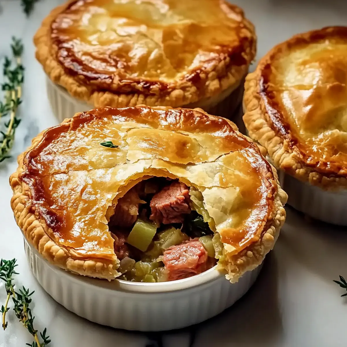 Corned Beef and Cabbage Pot Pies
