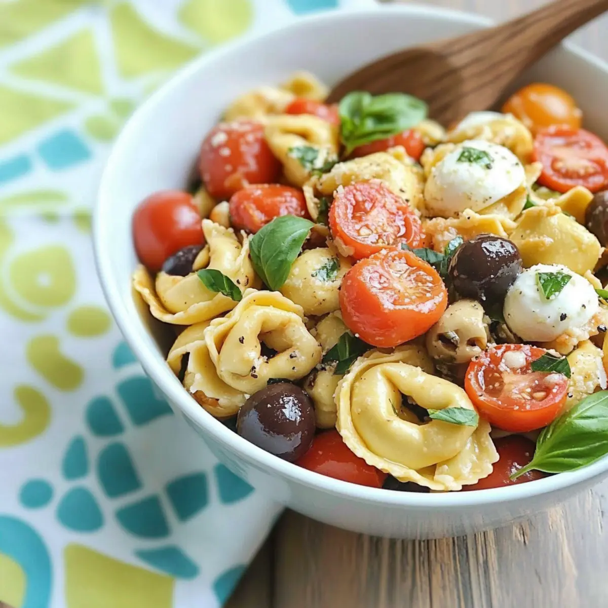 Roasted Red Pepper and Parmesan Tortellini Salad