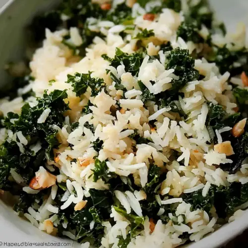 Garlic Butter Kale Rice