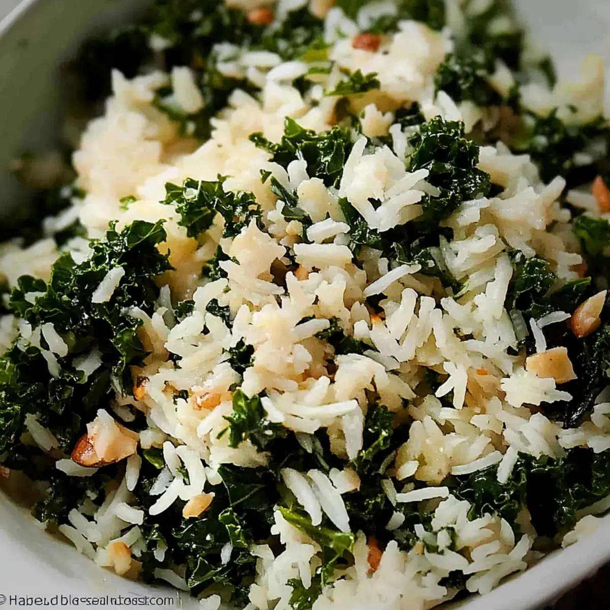 Garlic Butter Kale Rice