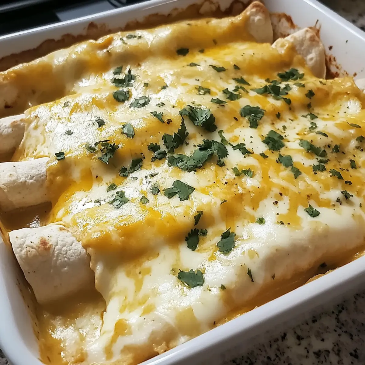 White Chicken Enchiladas