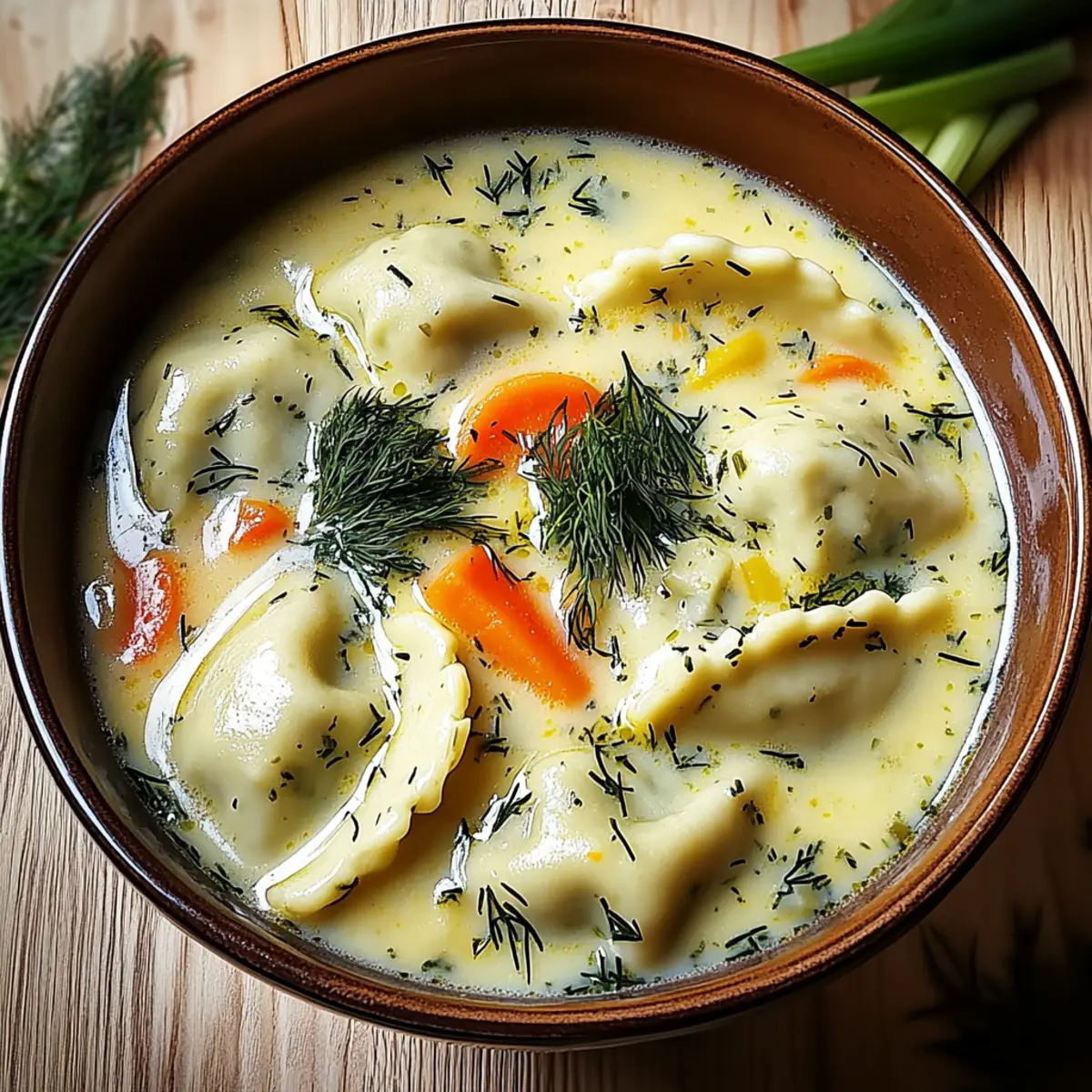 Pierogi Dill Soup