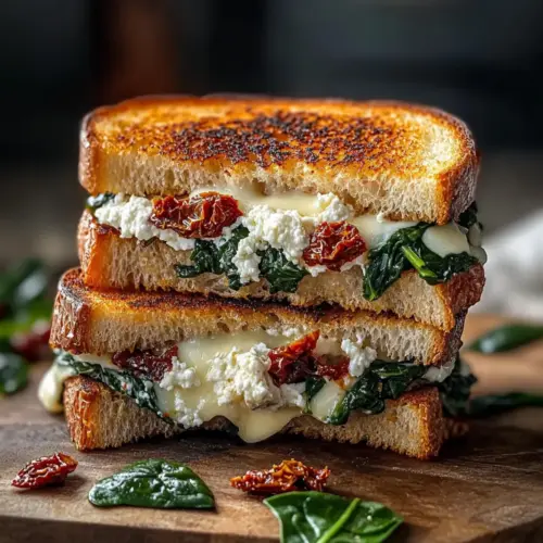 Grilled Cheese With Sun-dried Tomato, Spinach & Ricotta