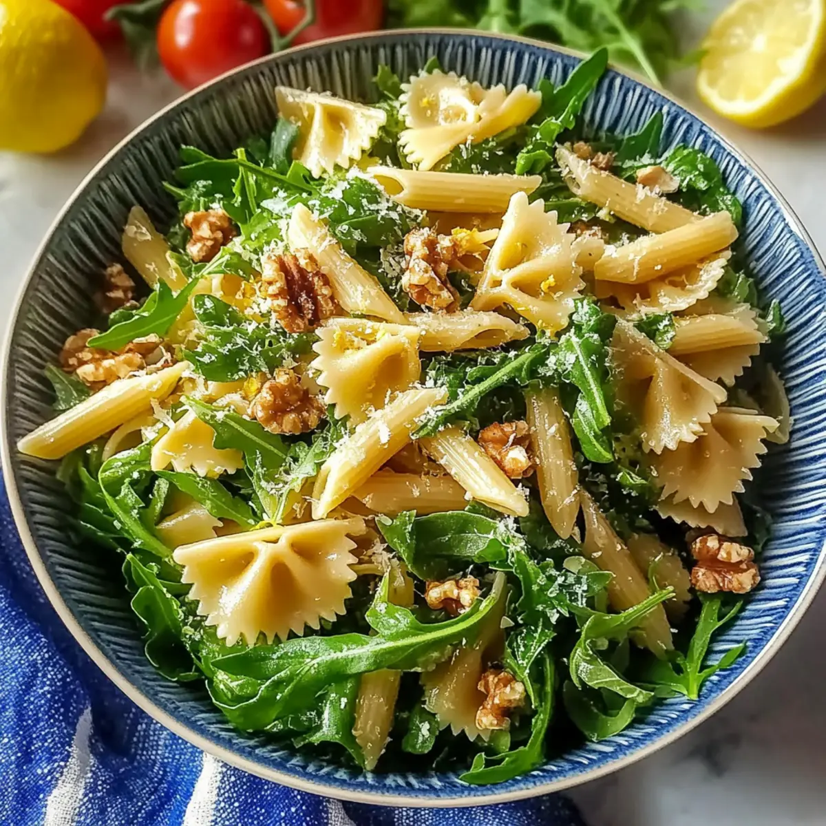 Lemon Arugula Pasta Salad