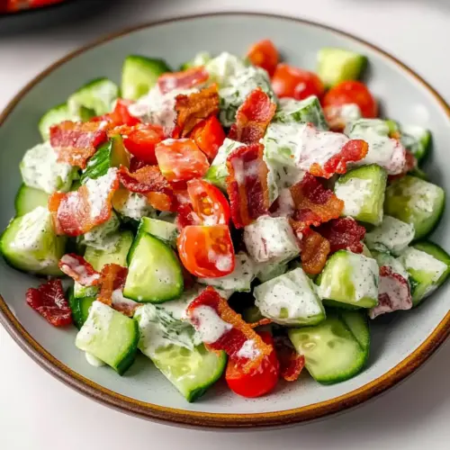 Cucumber Salad with Bacon