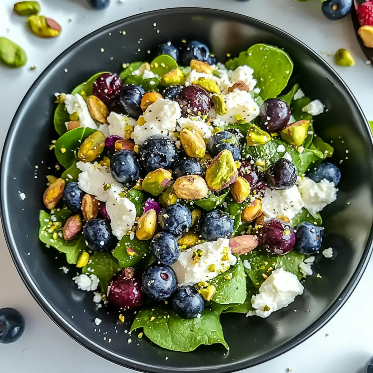 Blueberry Pistachio Spring Salad