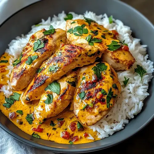 Creamy Peri-Peri Chicken with Rice