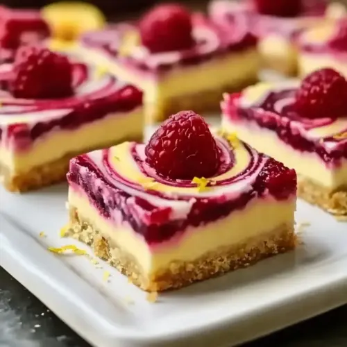 Lemon Raspberry Swirl Bars