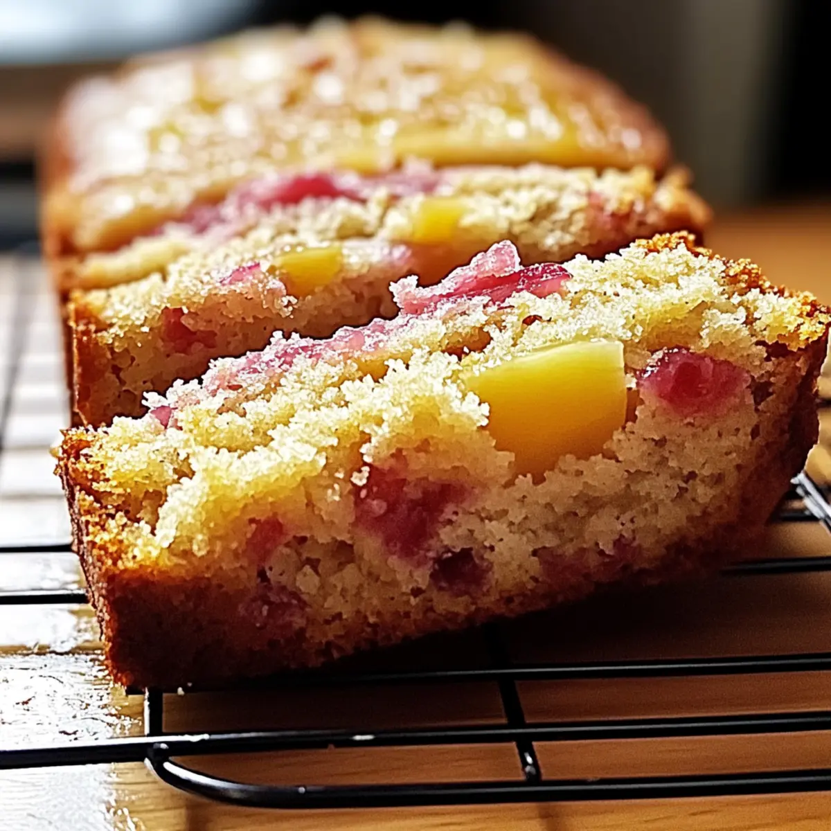 Lemon Rhubarb Sunshine Loaf