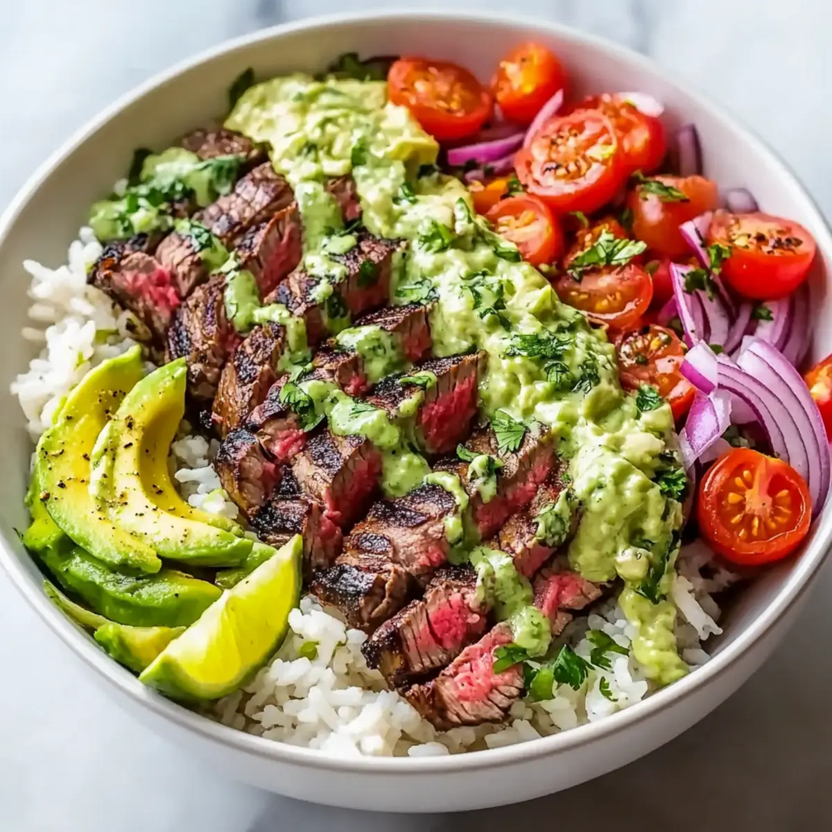 Cilantro Lime Steak Bowls