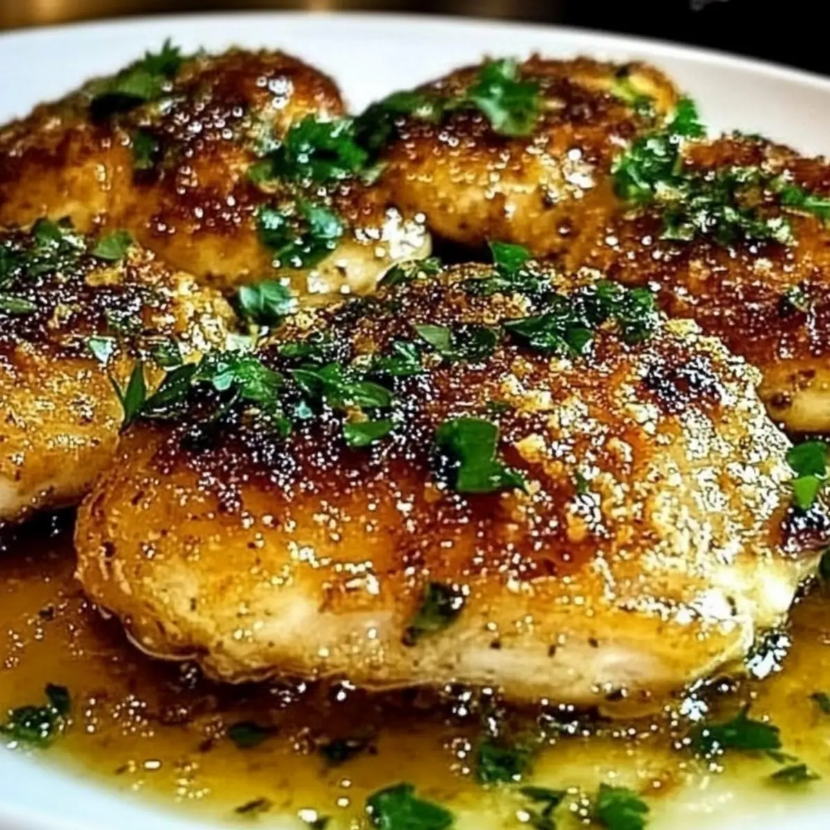 Crispy Italian Chicken Christopher with Garlic Butter Sauce