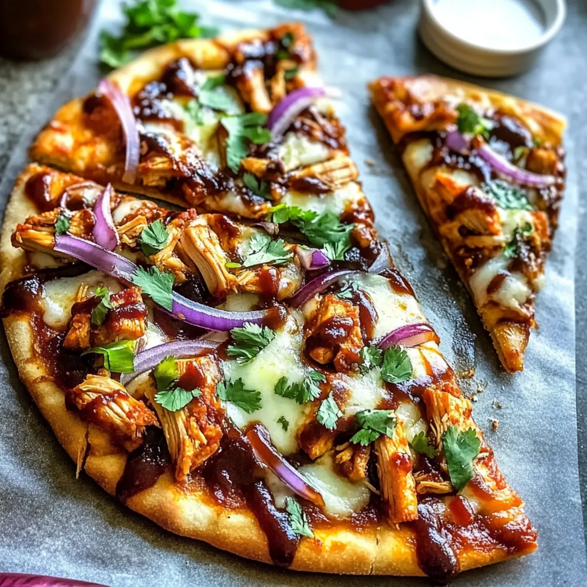 BBQ Chicken Flatbread Pizzas