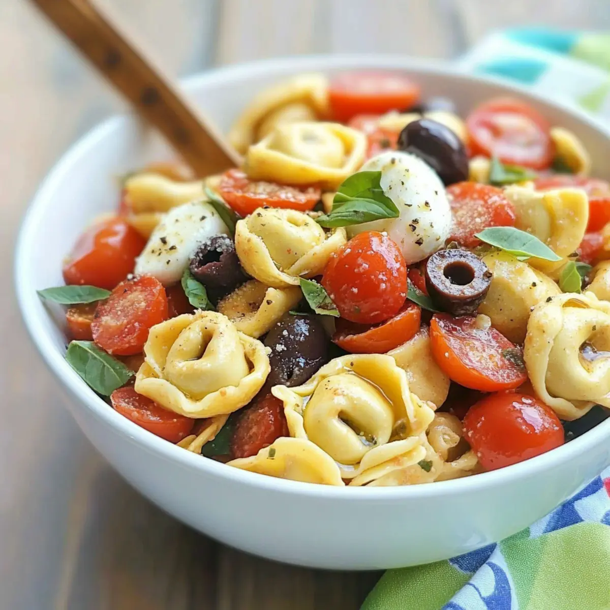 Roasted Red Pepper and Parmesan Tortellini Salad