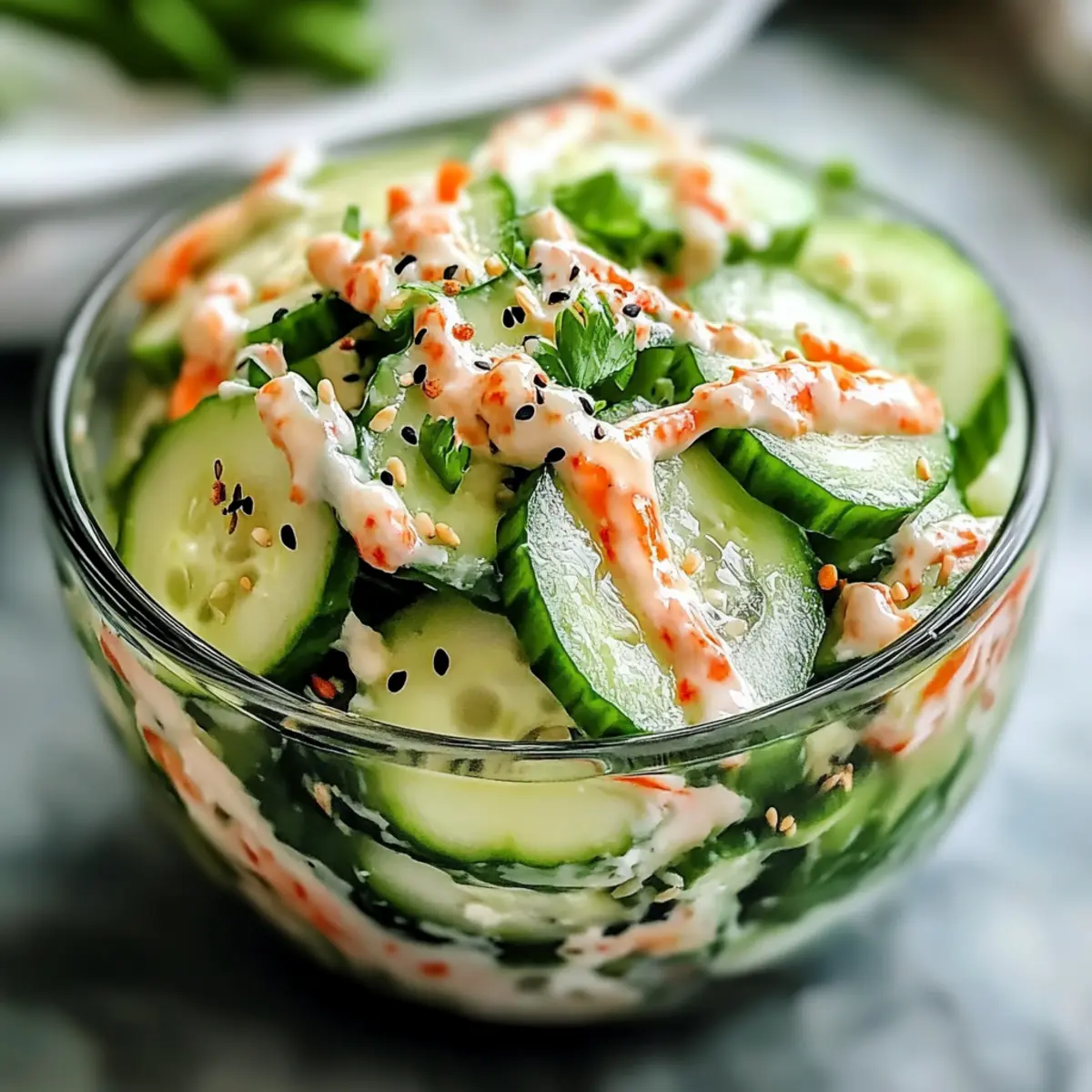 California Roll Cucumber Salad