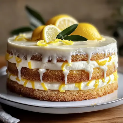 Limoncello Cake with Mascarpone Frosting