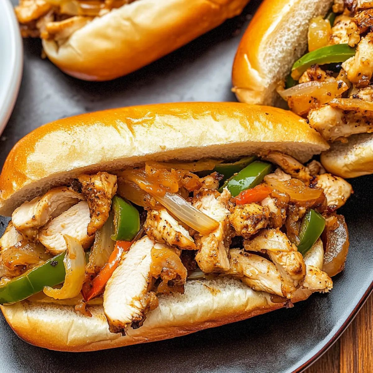 Chicken Cheese Steak Sandwiches