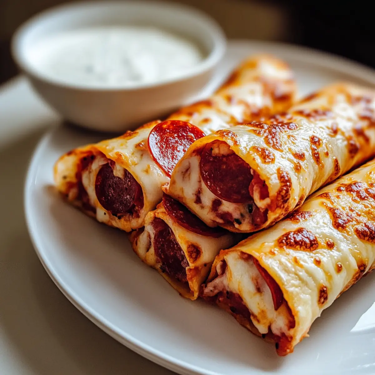 Cheesy Pepperoni Pizza Roll ups