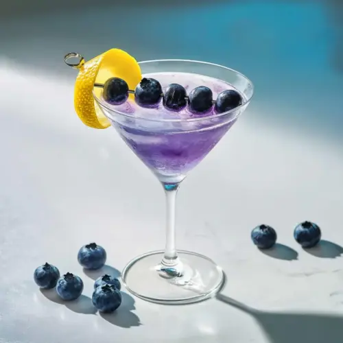Frostbite Blueberry Martini Cocktail