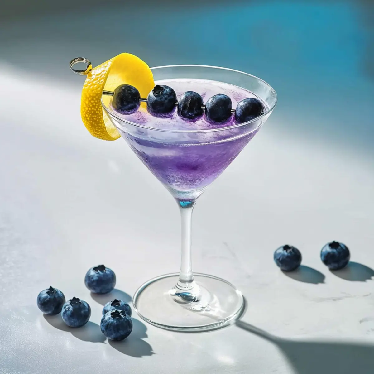 Frostbite Blueberry Martini Cocktail