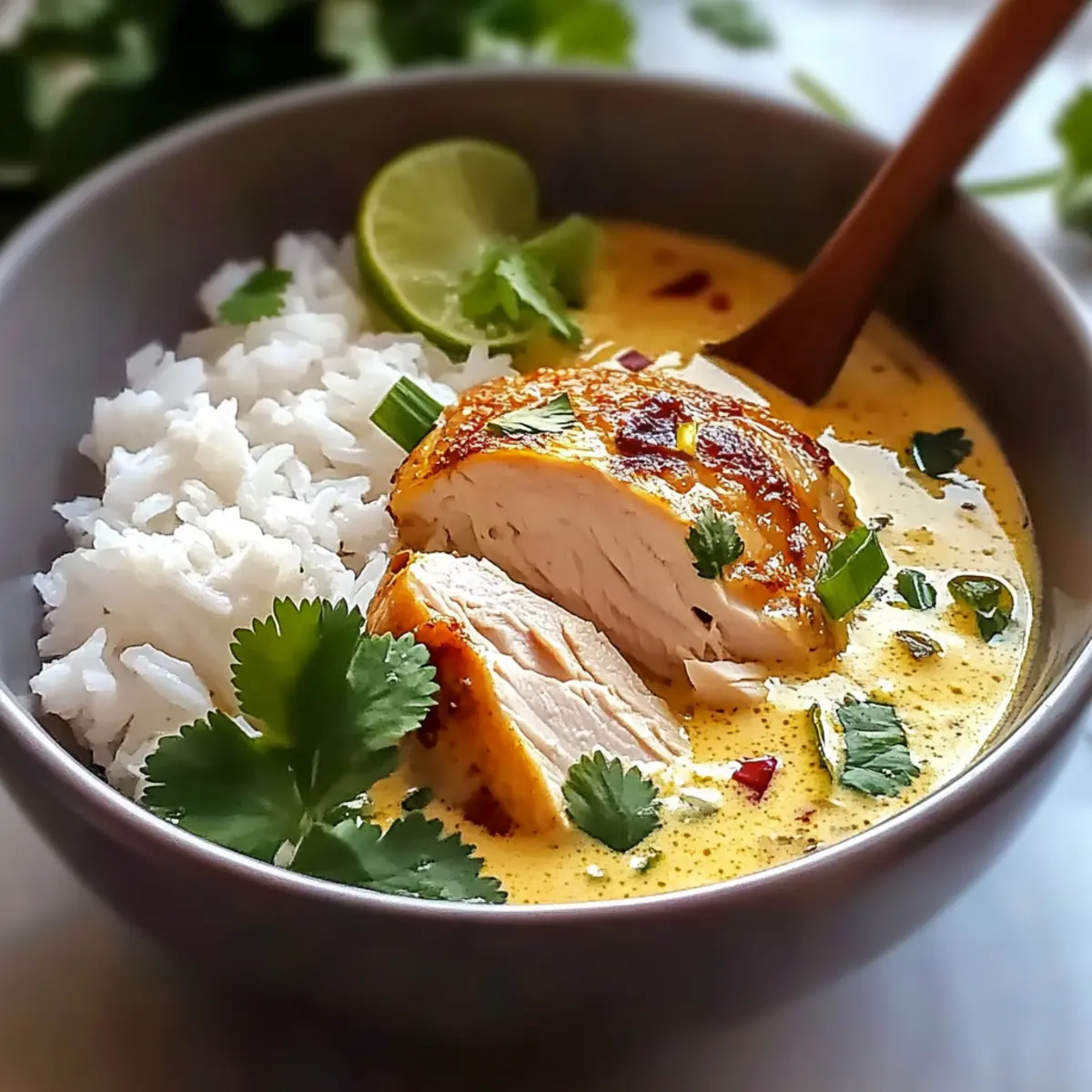Coconut Chicken Brothy Rice