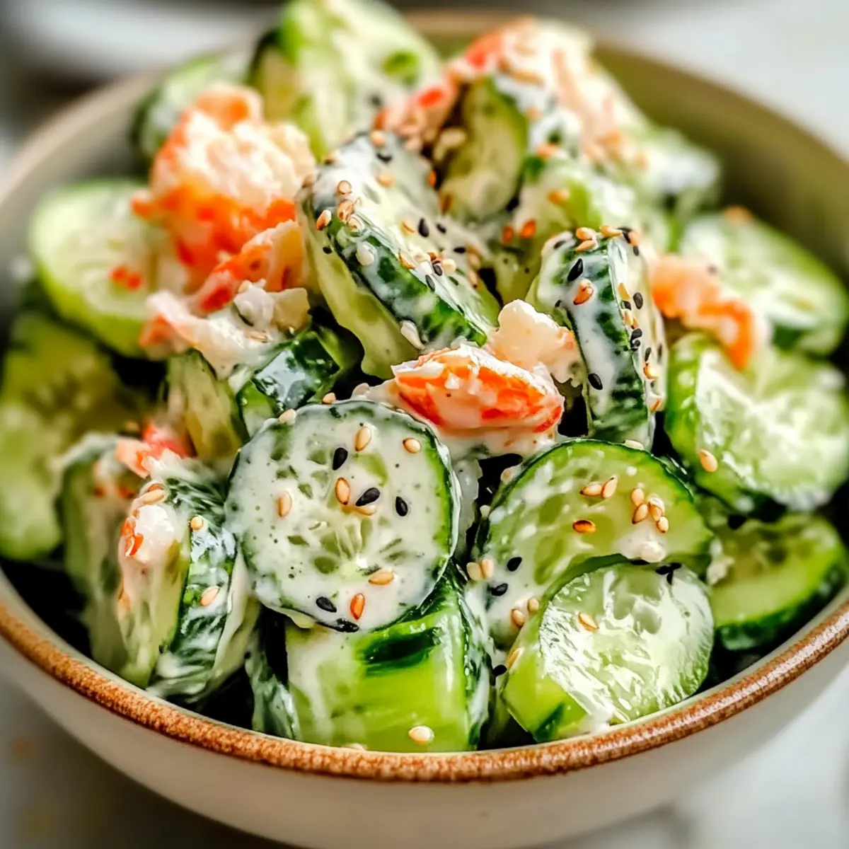 California Roll Cucumber Salad