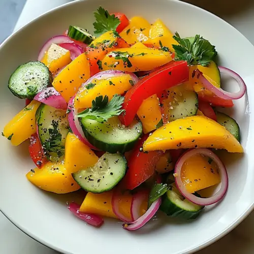Mango Salad Recipe with Lime Dressing