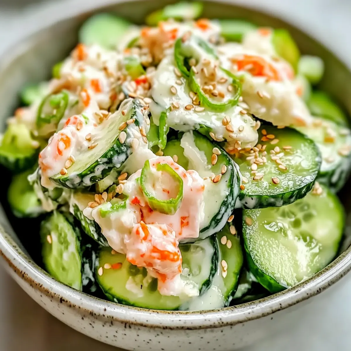 California Roll Cucumber Salad