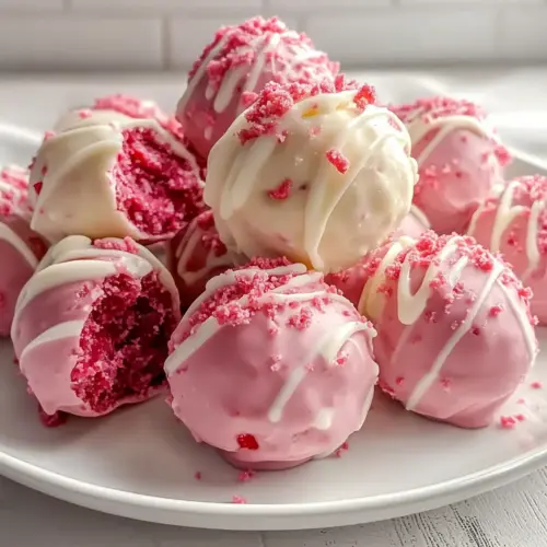 Strawberry Shortcake Truffles