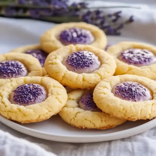 Lemon Lavender Thumbprint Cookies