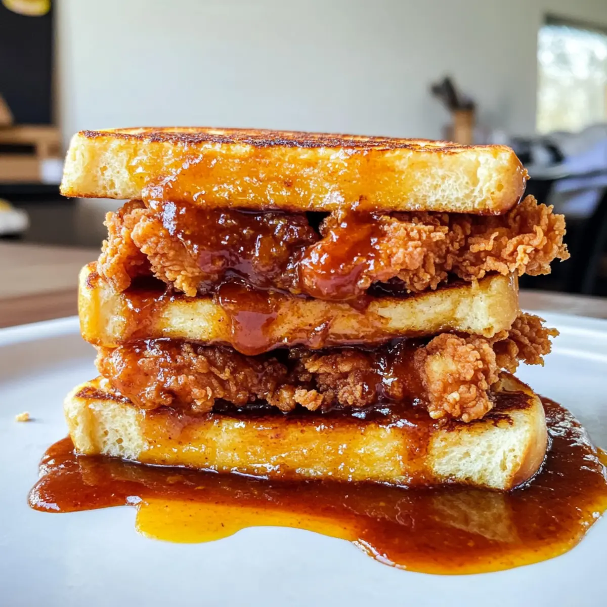 French Toast Fried Chicken Sandwich