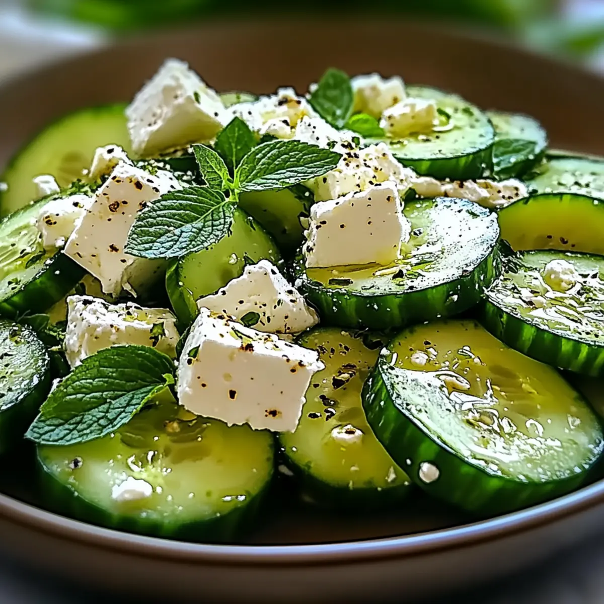 Cucumber feta salad