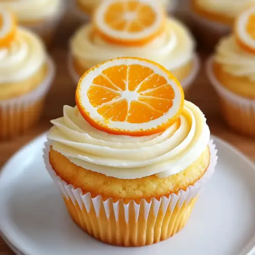 Orange Cream Cupcake