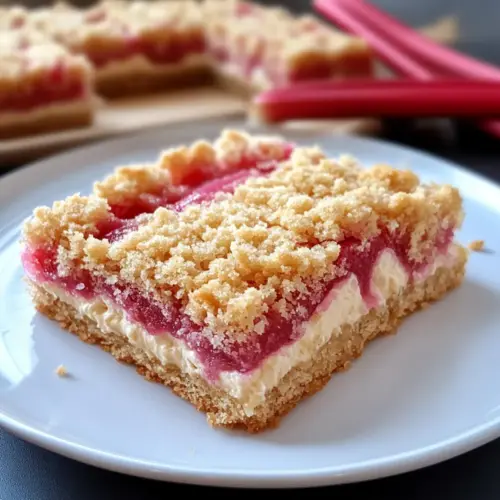 Rhubarb Cream Cheese Bars