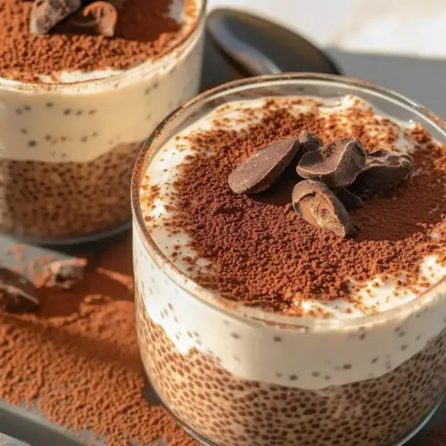 Tiramisu Chia Pudding With Greek Yogurt