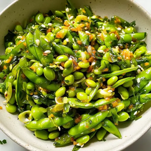 Chili Crisp Snap Pea Salad