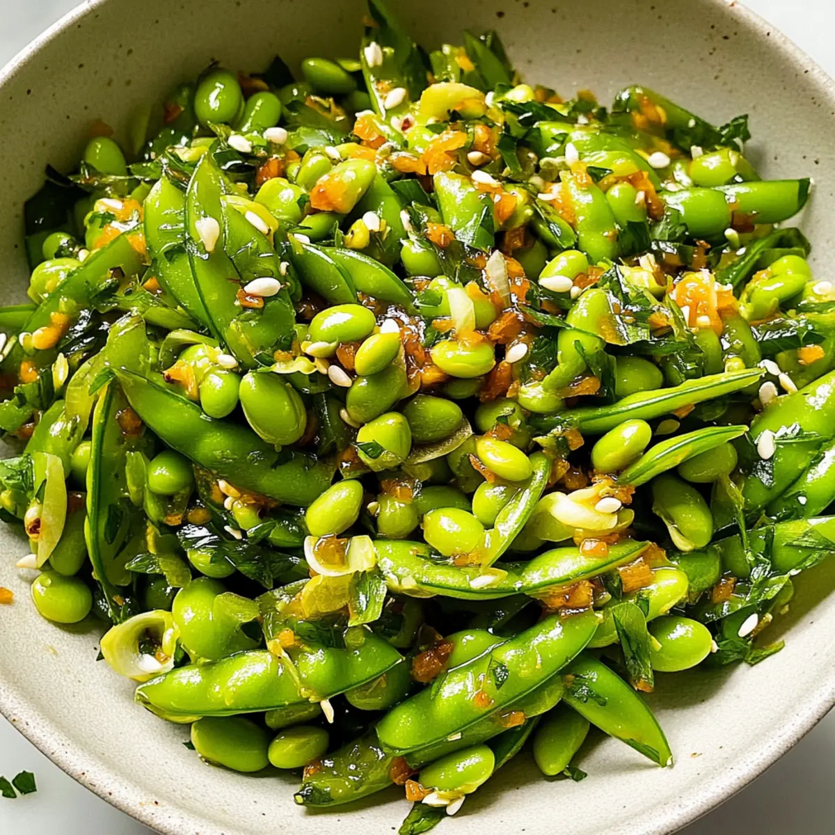 Chili Crisp Snap Pea Salad