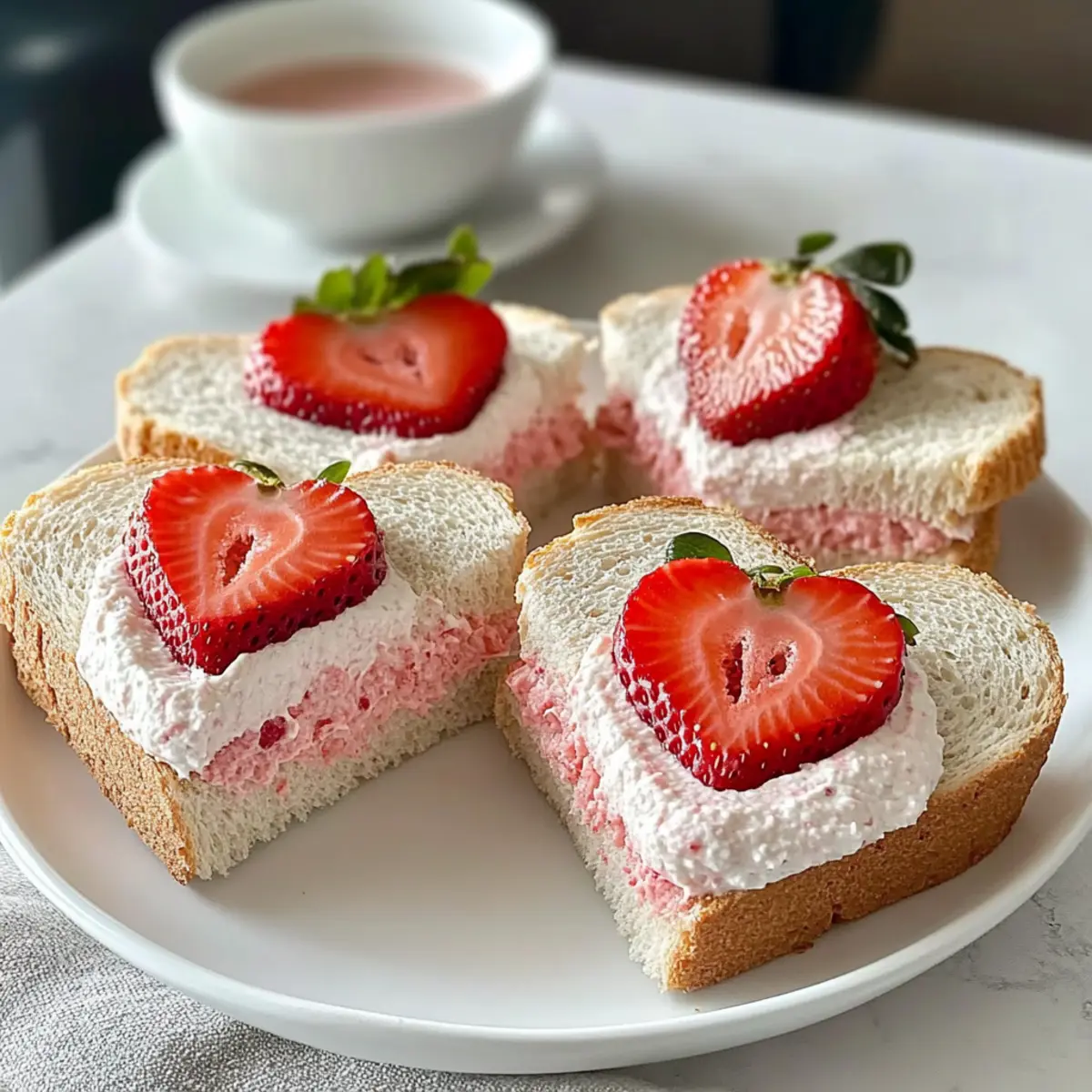 Strawberry Tea Sandwiches