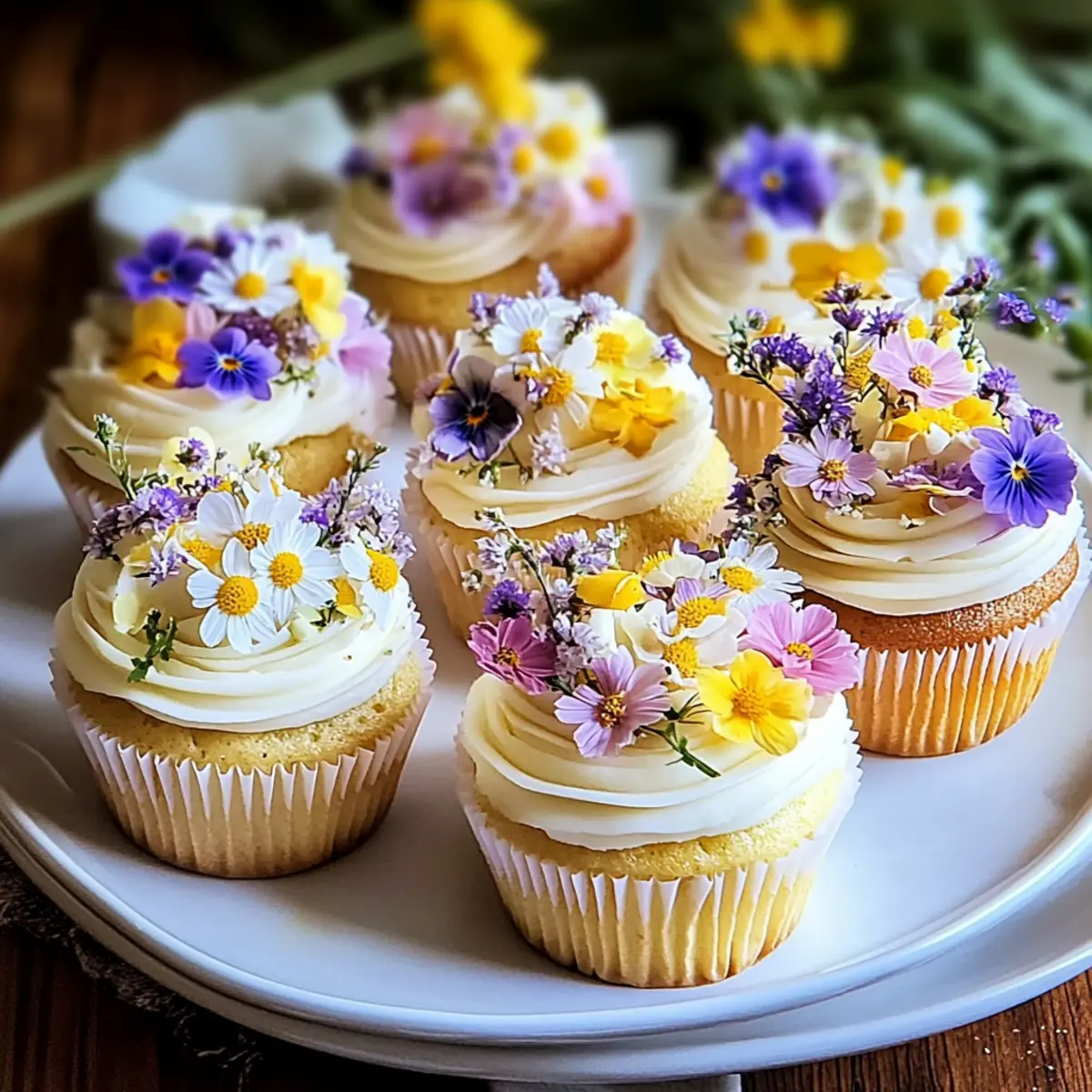 Wildflower Meadow Cupcakes