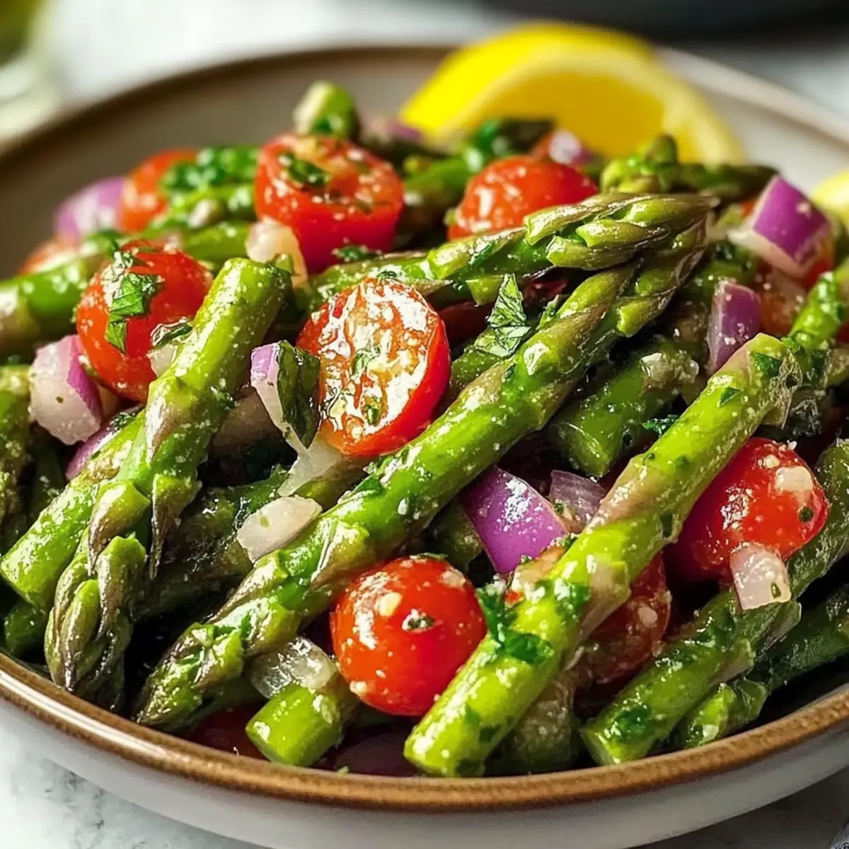 Asparagus Salad with Lemon Vinaigrette