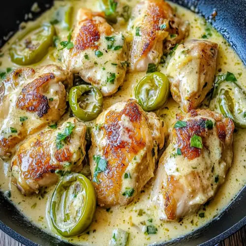 Creamy Pepperoncini Chicken Skillet