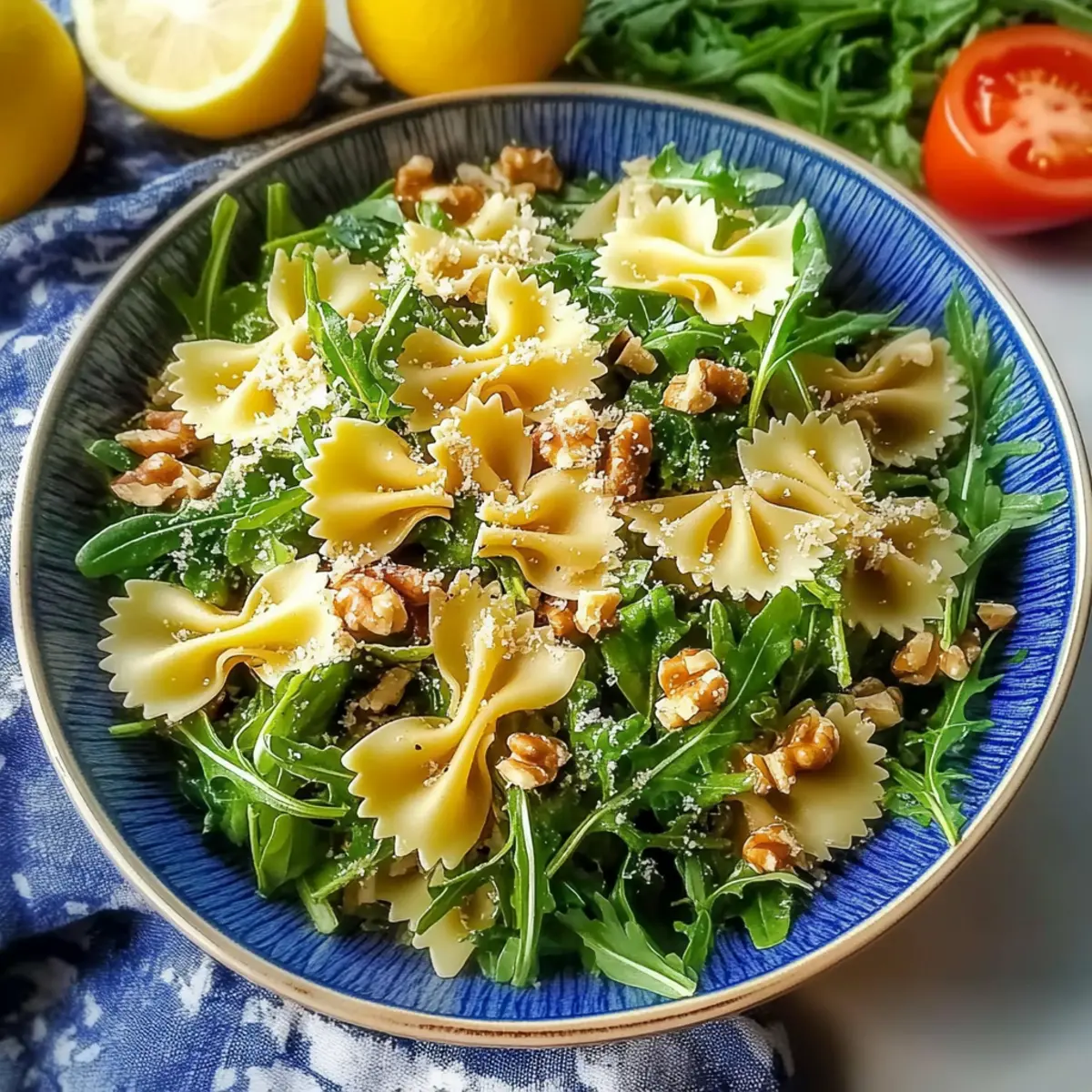 Lemon Arugula Pasta Salad