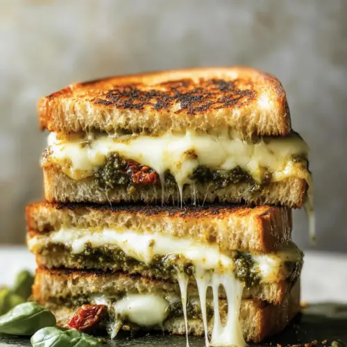 Sourdough Pesto Grilled Cheese