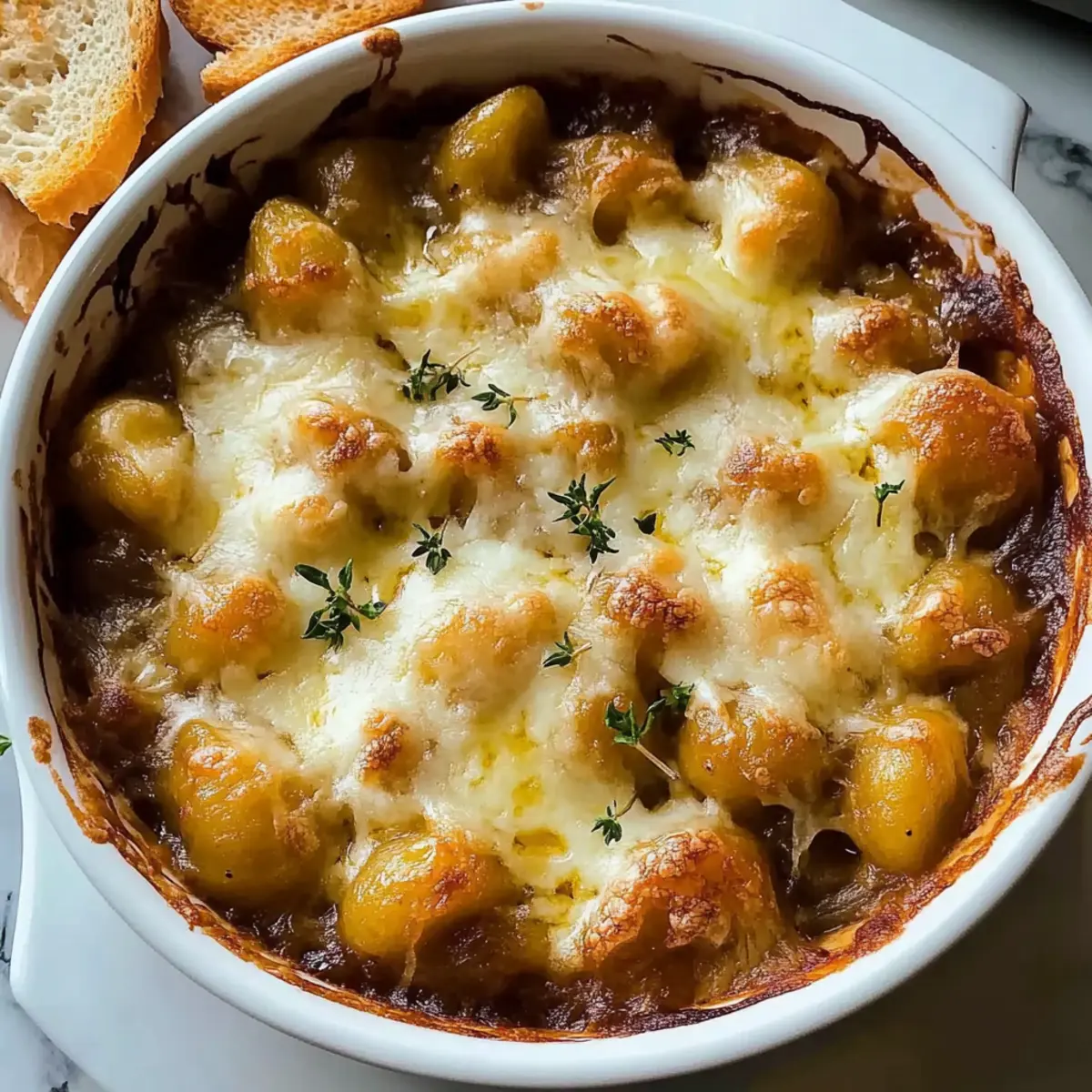 Baked French Onion Gnocchi