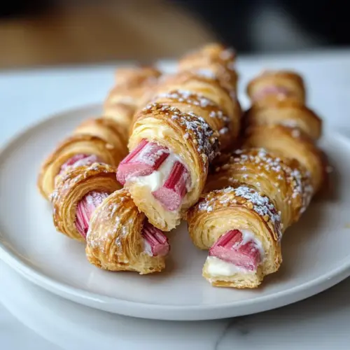 Rhubarb Cream Cheese Danish Twists