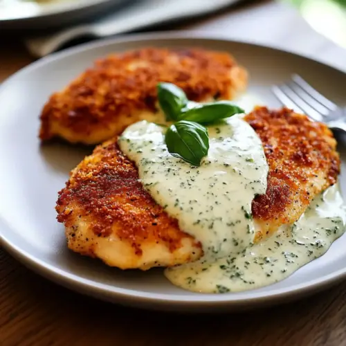 Chicken in Basil Cream Sauce