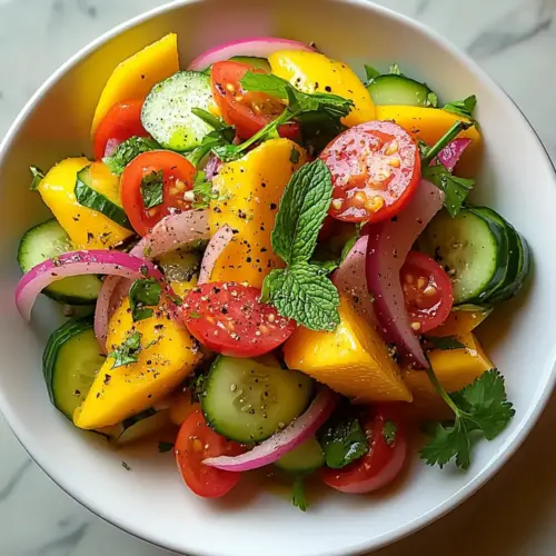 Mango Salad Recipe with Lime Dressing