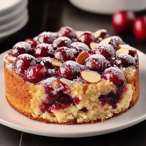 Cherry Almond Cake with Buttermilk