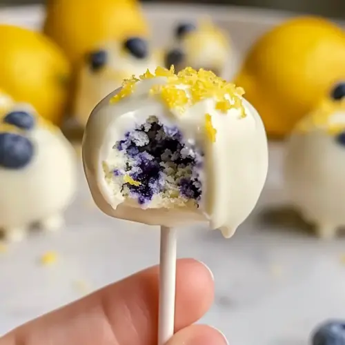 Lemon Blueberry Cake Pops