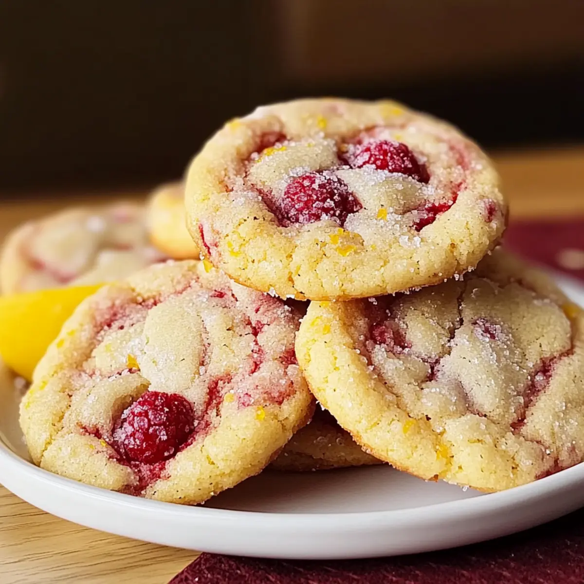 Lemon Raspberry Cookies